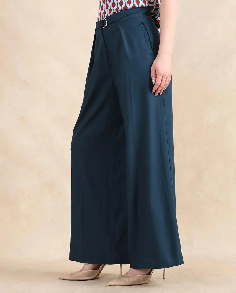 Rareism Women's Wide Fit Plain Trouser