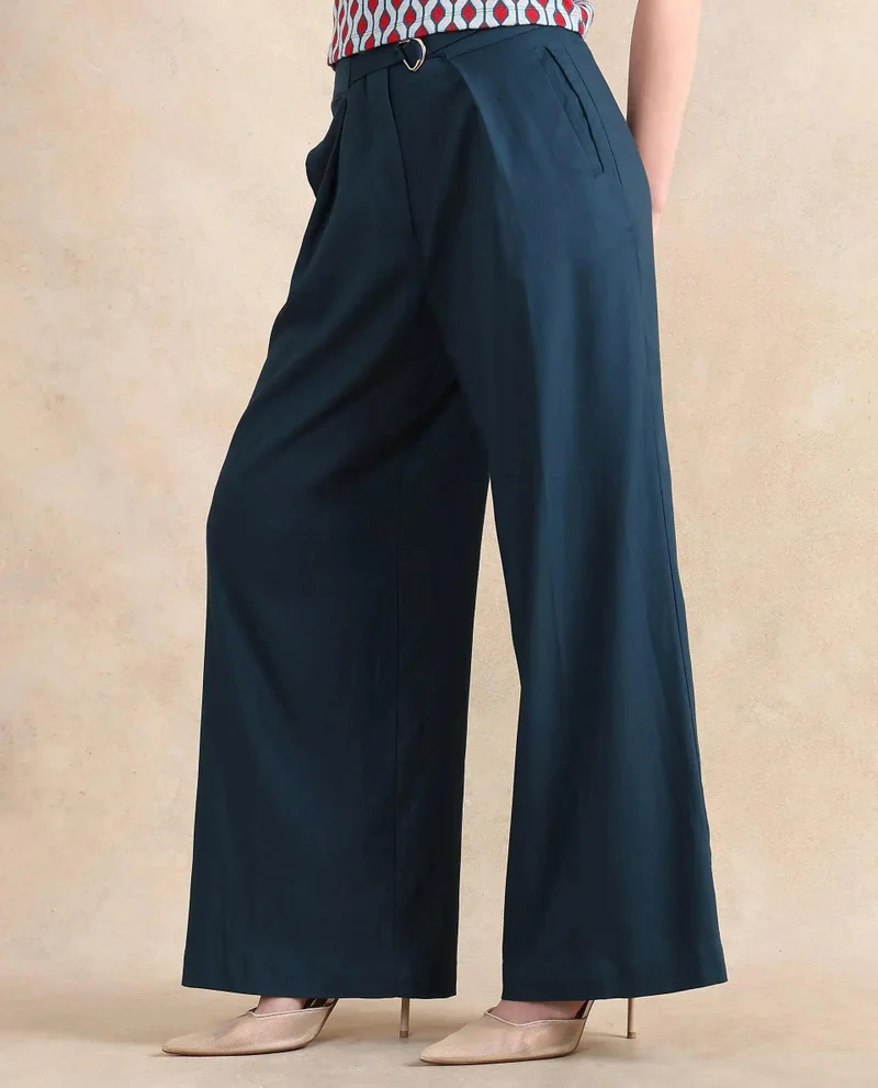 Rareism Women's Wide Fit Plain Trouser