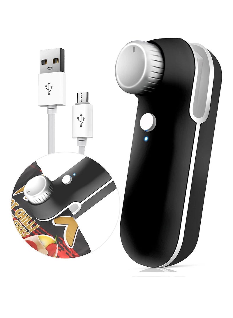 SOLARAE Mini Bag Sealer, 2 in 1 USB Rechargeable Heat Sealer and Cutter, Mini Chip Bag Sealer Heat Seal - Image 1