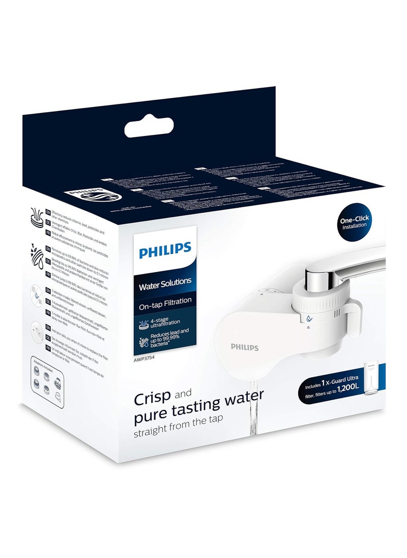 Philips - Horizontal Ultrafiltration Technology X-Guard On Tap Water Filter - 99% Pure and Safe 1200 Liter Drinking Water - Image 1