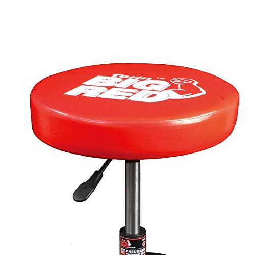 BIG RED مقعد تورين المتحرك الهوائي TR6350 الأحمر الكبير: كرسي ميكانيكي قابل للتعديل مع تخزين لصينية الأدوات، أحمر كبير - Image 5