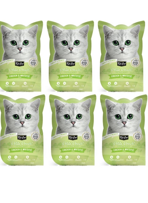 Cat Wet Treat Chicken And Whitefish Flavor 10g Pack Of 6