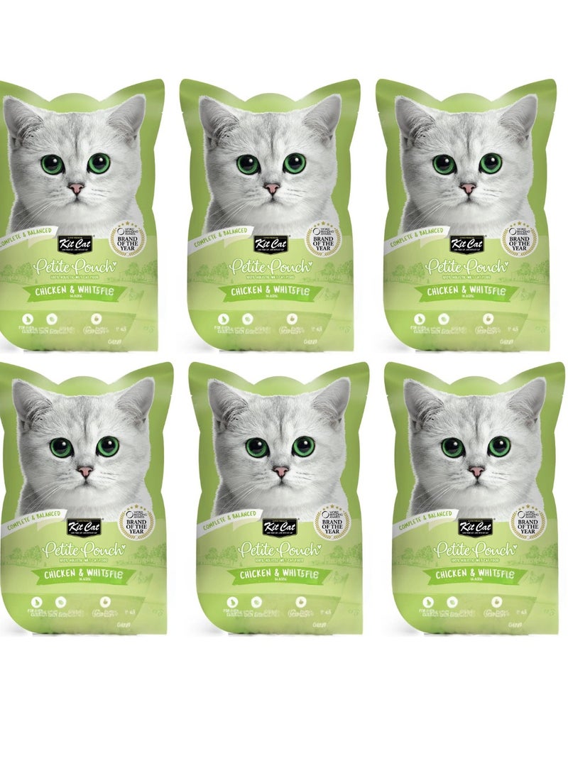 Kit Cat Cat Wet Treat Chicken And Whitefish Flavor 10g Pack Of 6  - Image 1