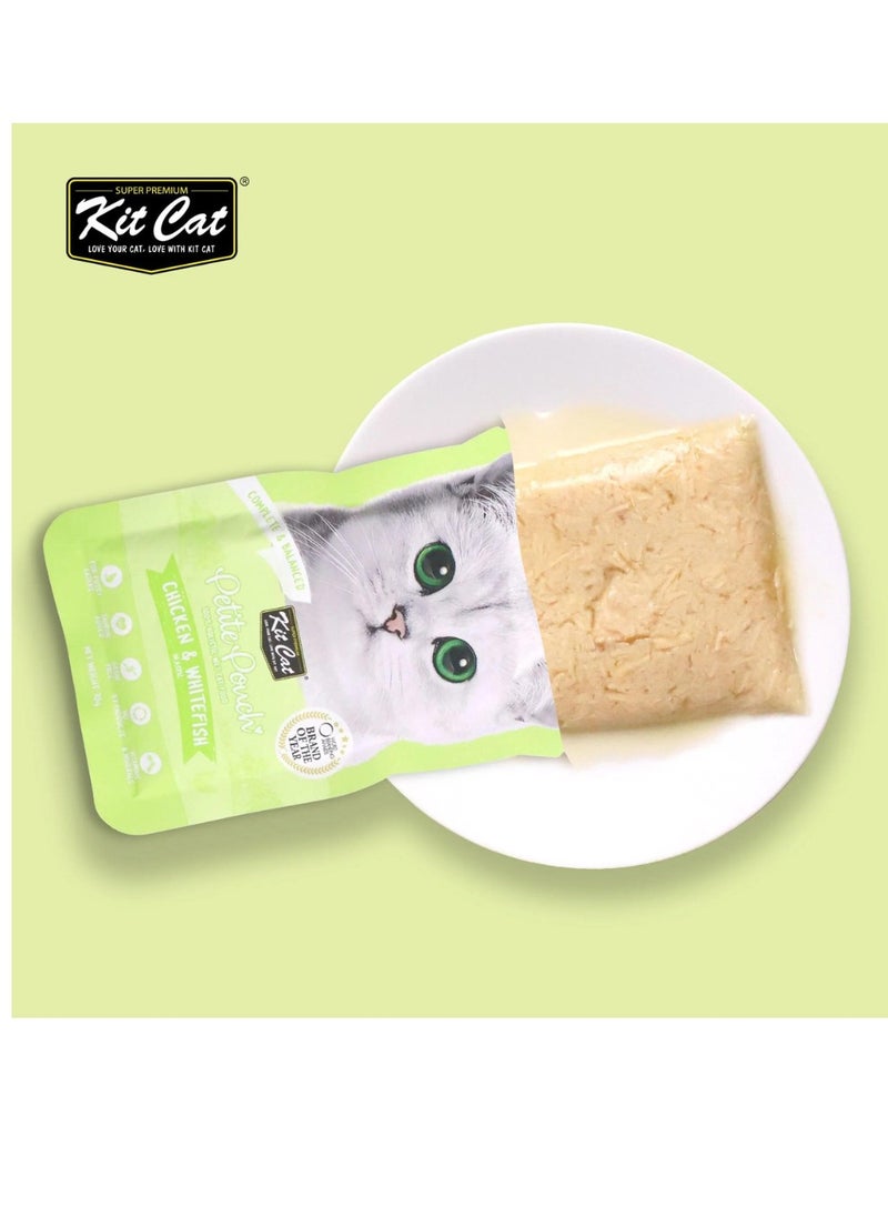 Kit Cat Cat Wet Treat Chicken And Whitefish Flavor 10g Pack Of 6  - Image 3