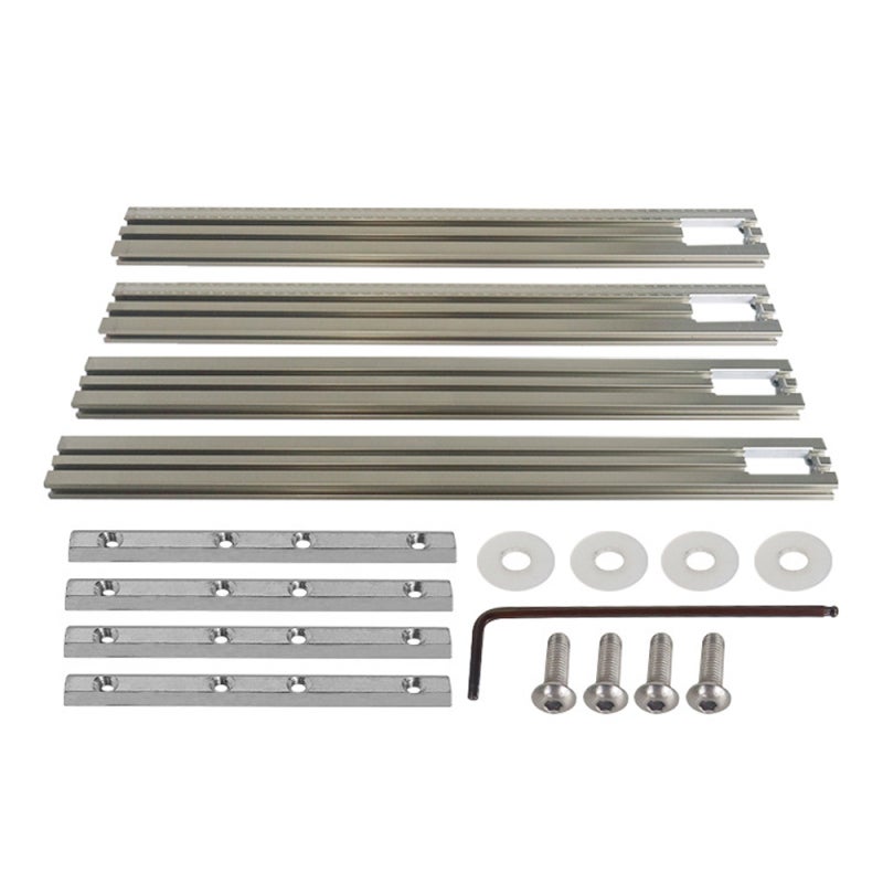 Woodworking Rail Guide 500mm High-quality Aluminum Alloy Splicing Type Guide Rail - Scale-marked Surface Easy Installation Guide Rail System for Woodworking Trimming Grooving Engraving Hole Cutting - Image 1