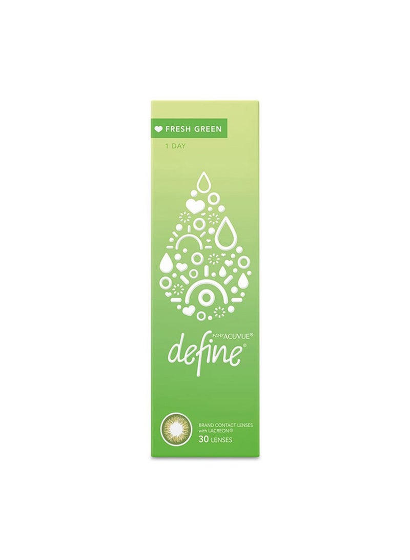 ACUVUE 1-Day Acuvue Define Fresh Green - Pack of 30 / 1-Day Acuvue Define - Image 3