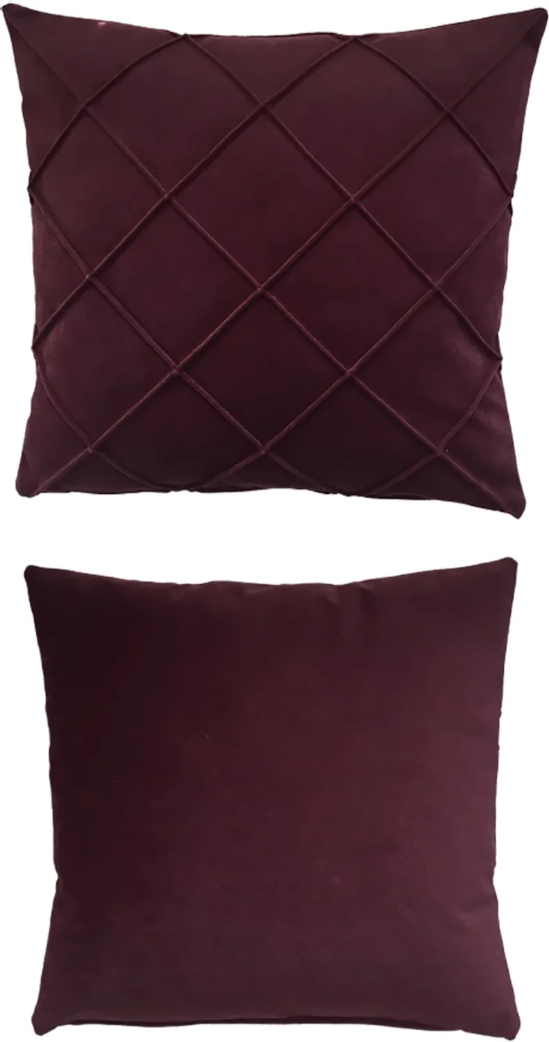 Nisahometeks Stain Resistant Erasable Quilted Throw Pillow Case