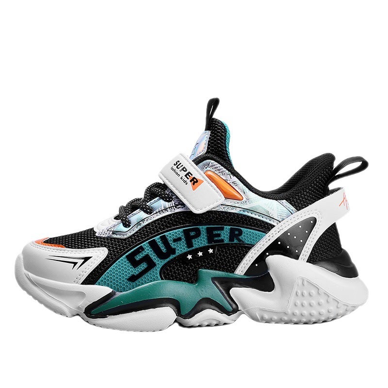 Fujian Manufacturers Boys Net Shoes 2022 New Spring Mesh Breathable Shoes Children'S Net Shoes Soft Bottom Medium And Large Children - Image 5