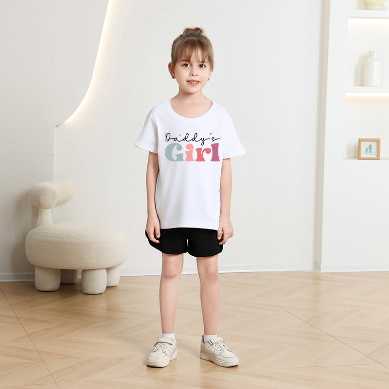 2026 New Style Girls' T-Shirt Cotton Summer Trendy Short-Sleeved Cartoon Print Top Children'S Clothing Fashion - Image 5