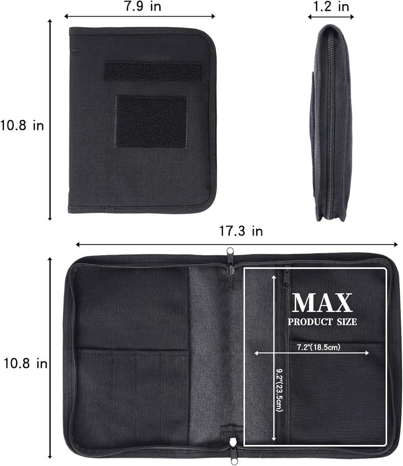 VEPKOIT Military Notebook Cover with 6 Ring Binder, Military Padfolio Ring Binder with Zippered Portfolio Organizer, Detachable A5 Notebook Holder and Travelers Notebook Cover,Tactical Notebook Cover for Army - Image 5