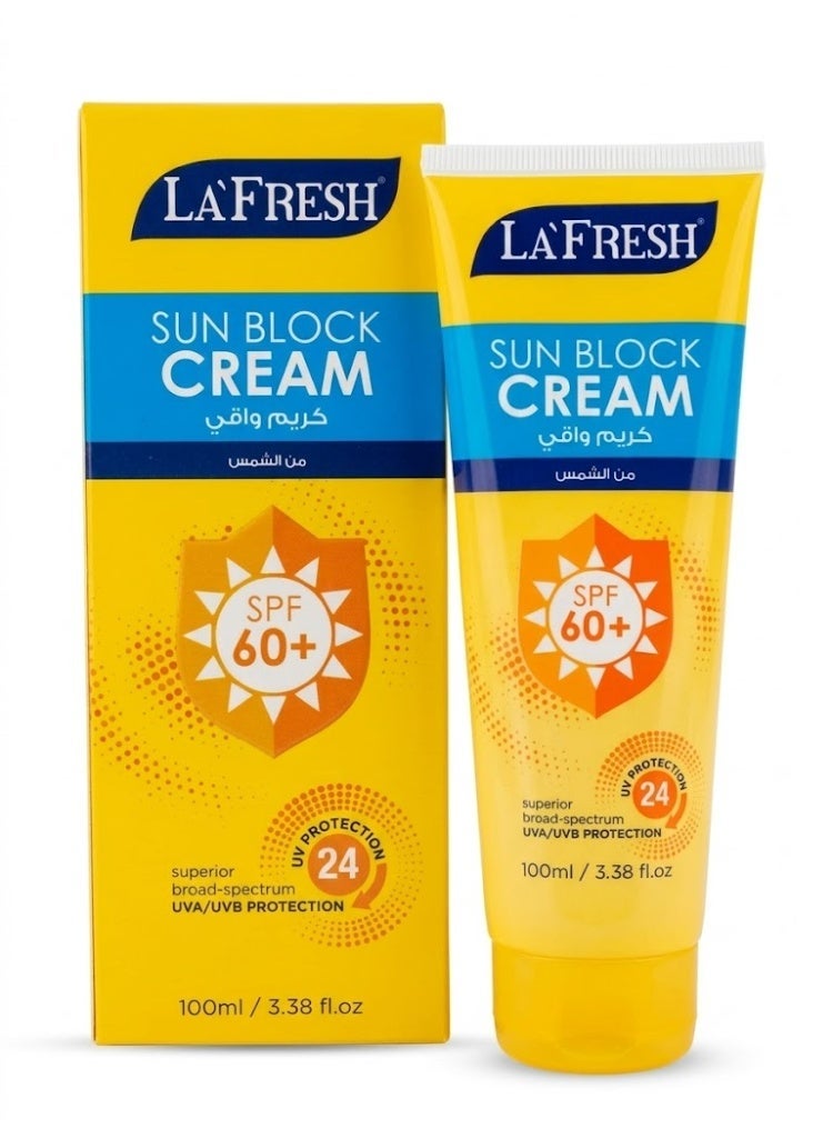 LA FRESH Sun Block Cream SPF+60 - 100 ml - Image 1