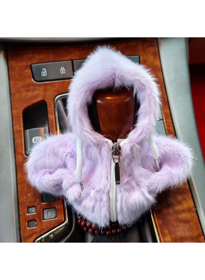 Car Gear Handle Cover Gear Lever Small Sweater Hooded Creative Gear Lever Santa Claus Gear Shift Cover Gear Shift Cover