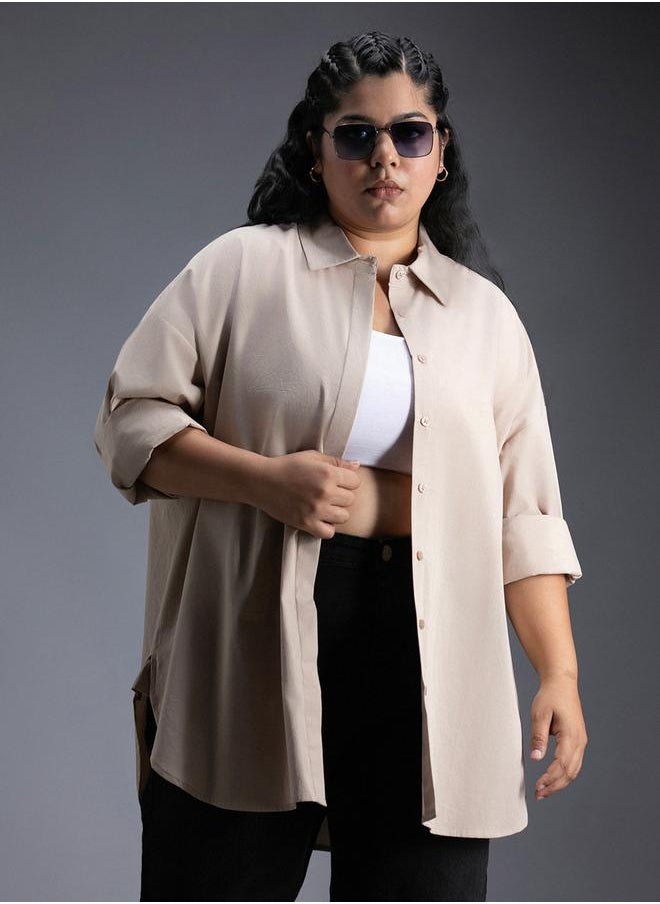 Plus Size Classic Spread Collar Oversized Casual Shirt - pzsku/Z4362191357C402F701DBZ/45/_/1733818924/04af2998-7845-4647-a381-84d9625241c8