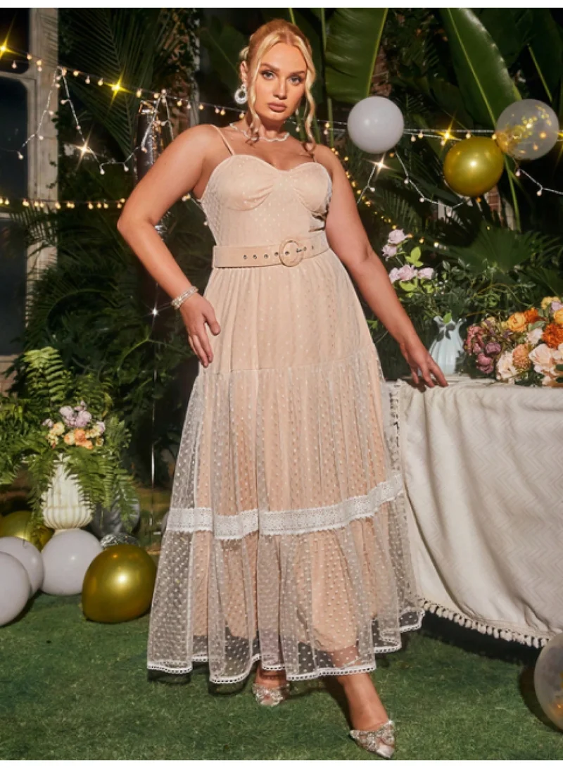 SIMPLEE Oversized women's dress suitable for curvy women's flowing skirt