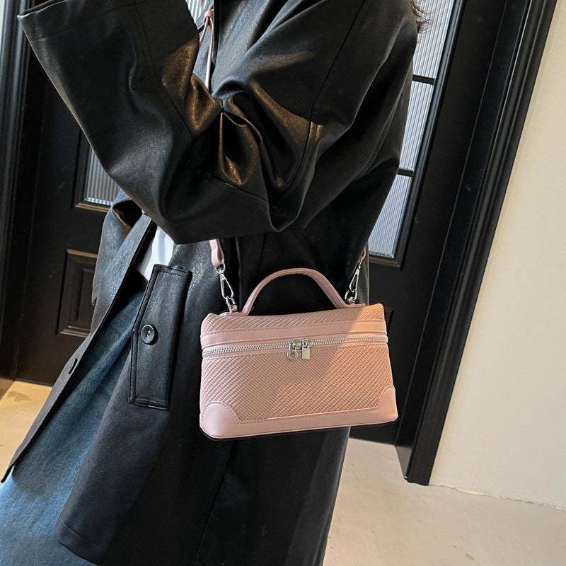 Portable Trendy Briefcase Women'S 2025 Spring New Fashionable Casual Shoulder Crosbody Bag Korean Style Niche High-End Sense - Image 4