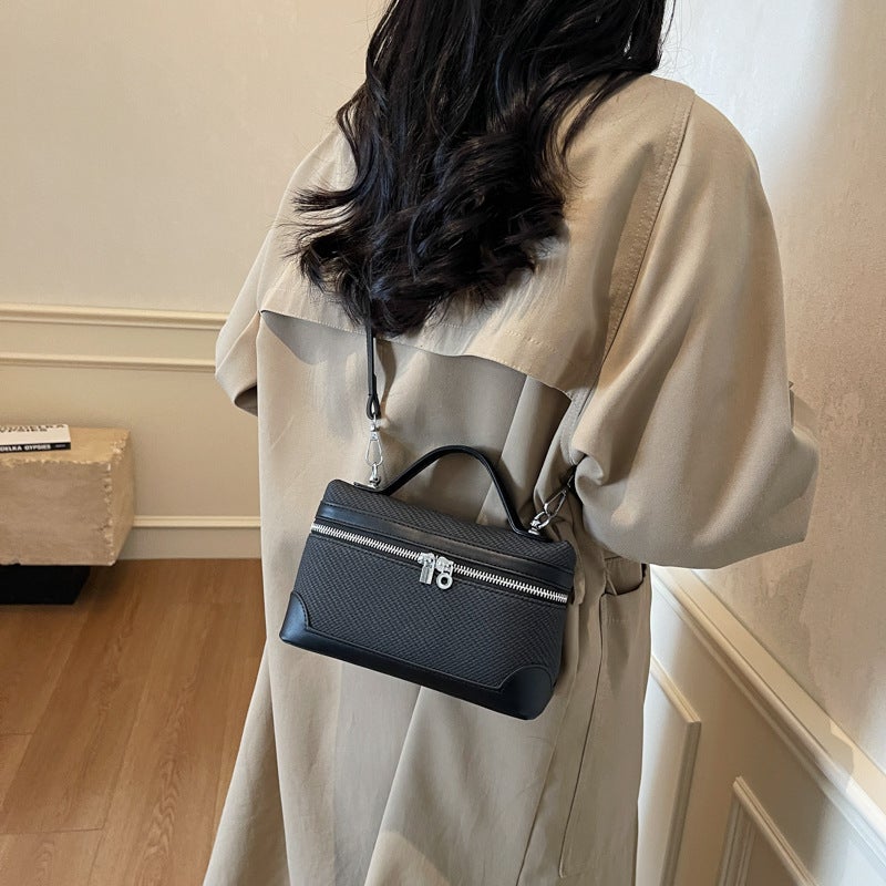 Portable Trendy Briefcase Women'S 2025 Spring New Fashionable Casual Shoulder Crosbody Bag Korean Style Niche High-End Sense - Image 3