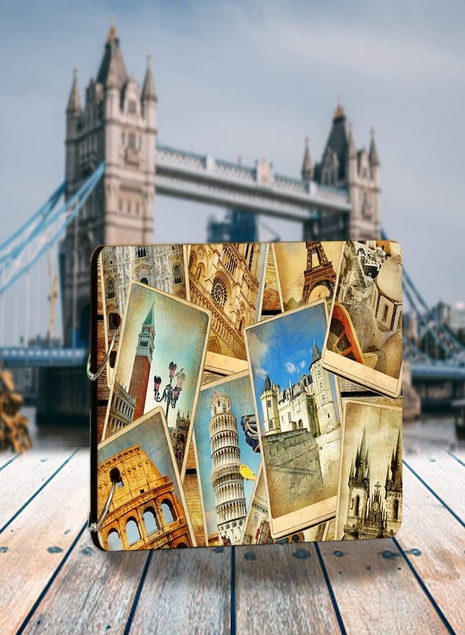 WallDaddy - سكرابوكينغ كرافتس (Wonders Photo) | ألبوم صور خشبي | 40 ورقة سوداء مقاس 22 × 16 سم | كتاب صور خشبي | كتاب ذكريات | إطار وألبوم صور كبير - Image 1