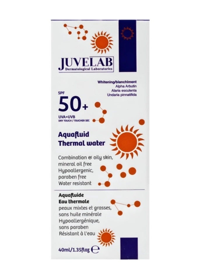 ميدي كريم واقي شمس 50+ اكوا ثيرمال مع تفتيح 40 مل من جوفيلاب - Image 3