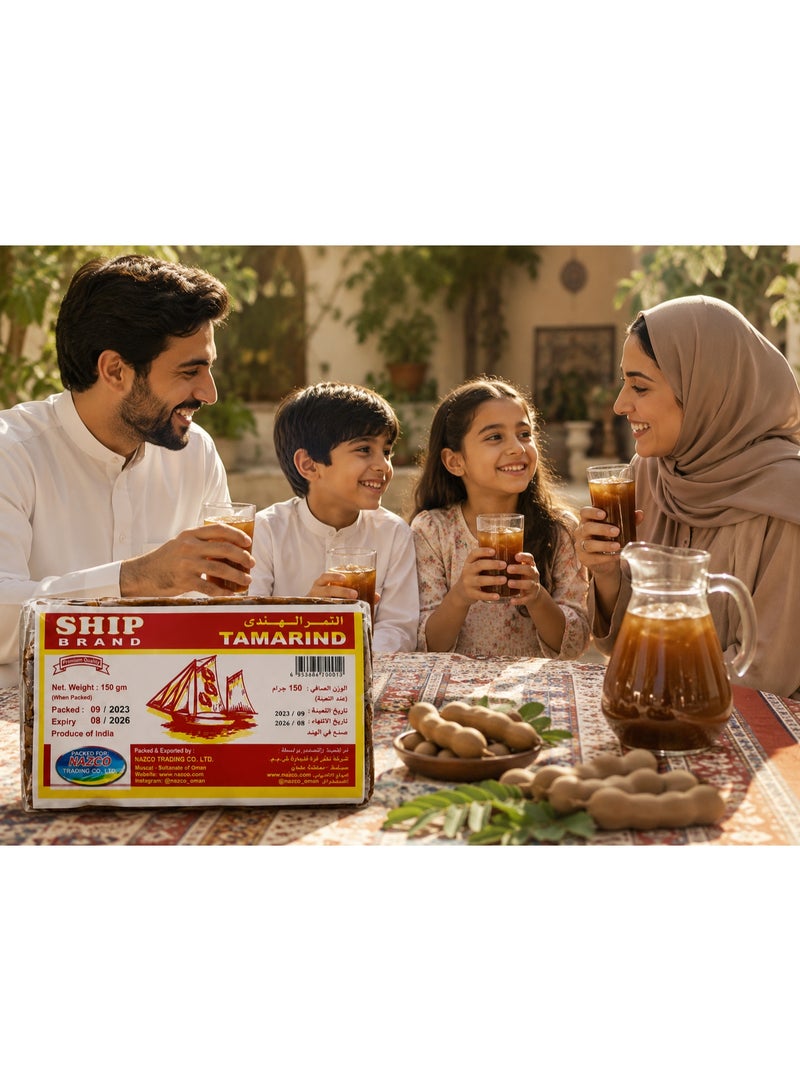 شيب تمر هندي أصلي شيب براند (Ship Brand) - عبوة توفير 6 قطع (6 × 150 جرام) | طبيعي ونقي للمشروبات والوصفات - Image 5