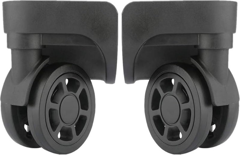 مجموعة استبدال عجلات الأمتعة من 2 عجلة دوارة باللون الأسود مقاس W235 - Image 2