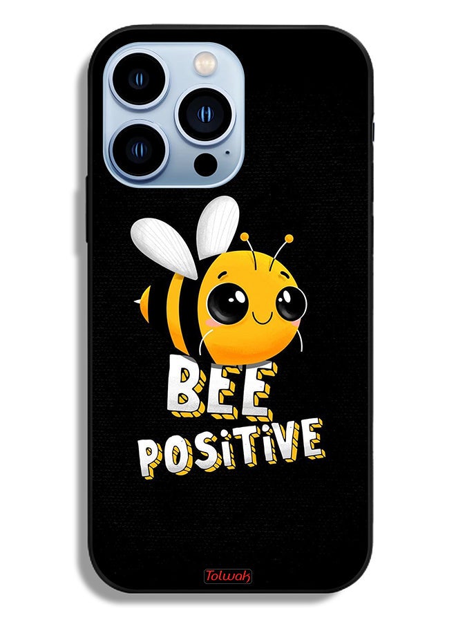 Tolwak Apple iPhone 13 Pro Protective Case Bee Positive - Image 2