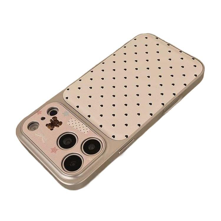 MS Silicone Protective Case for iPhone 15 / 15 Plus / 15 Pro / 15 Pro Max with Drop Protection and Full Coverage plus Shockproof plus Kickstand in Love Bear - Image 4