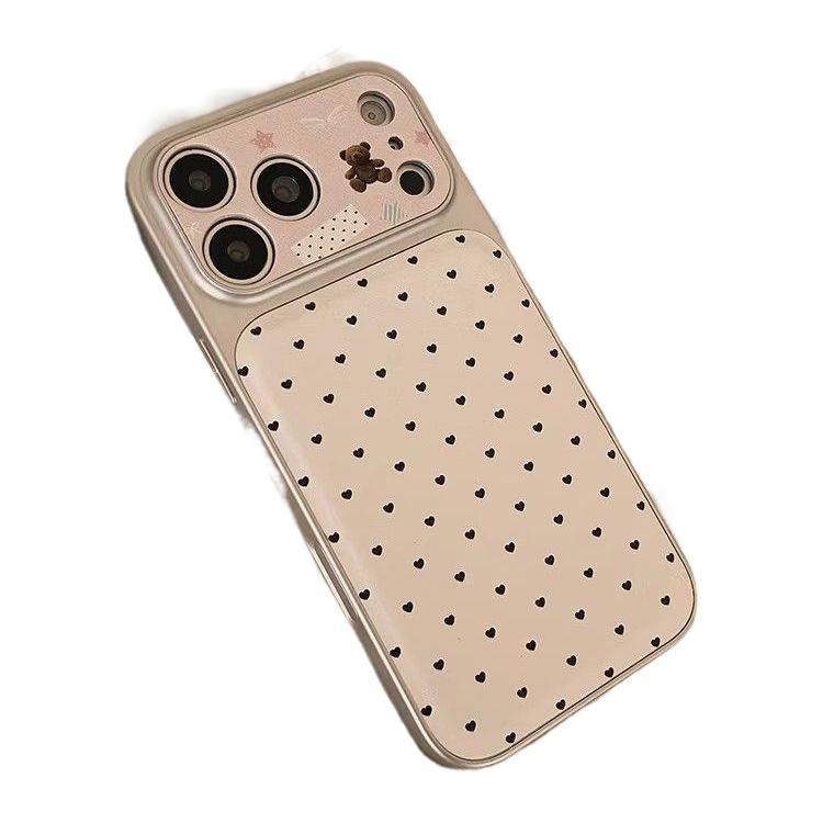 MS Silicone Protective Case for iPhone 15 / 15 Plus / 15 Pro / 15 Pro Max with Drop Protection and Full Coverage plus Shockproof plus Kickstand in Love Bear - Image 5