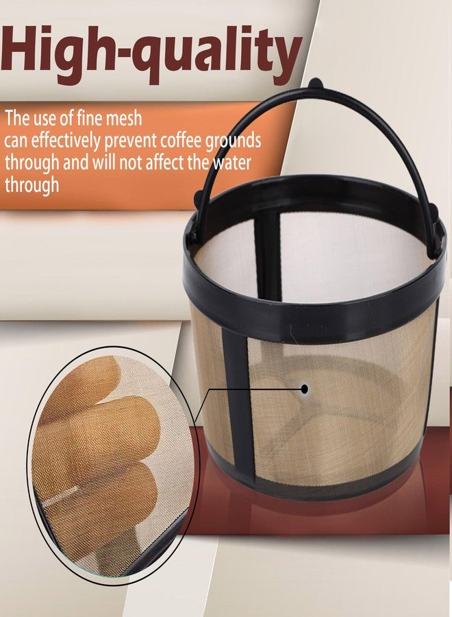 HESSION Permanent Coffee Filter 8-12 Cup Basket Fits Mr Coffee Filter Basket Gold Coffee Filter Basket 2 Pack - Image 4