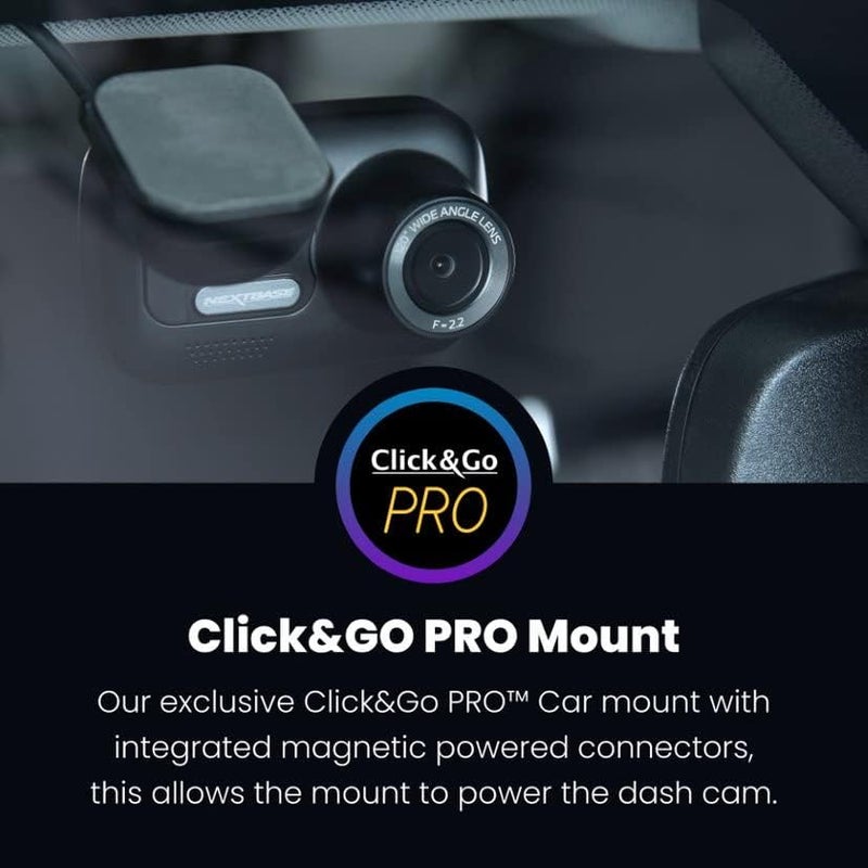 NEXT BASE Nextbase Click&Go PRO GPS Mount, for Nextbase 322GW, 422GW, and 522GW Car Dash Cams - Image 2