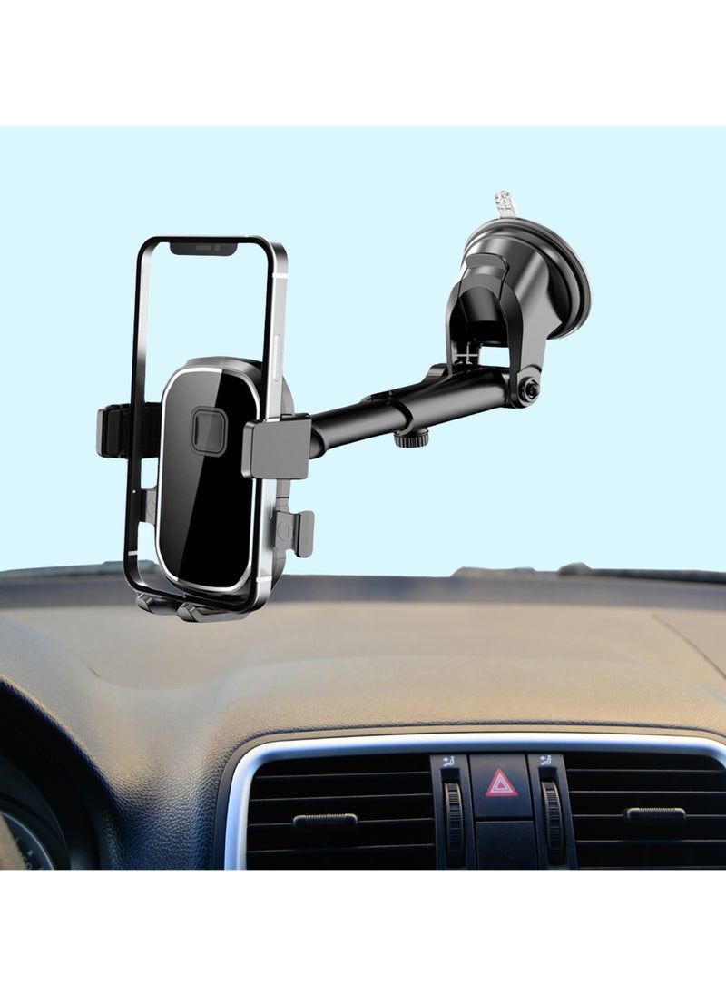 HM2A - Mobile Holder for Car, Long Arm Suction Cup Holder, Mobile Phone Holder For Car Dashboard, Windshield, and Air Vent - Image 1