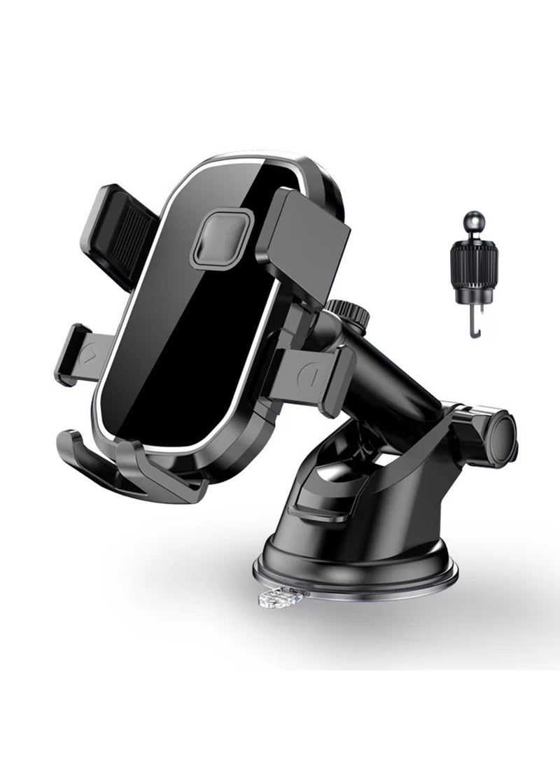 HM2A - Mobile Holder for Car, Long Arm Suction Cup Holder, Mobile Phone Holder For Car Dashboard, Windshield, and Air Vent - Image 1