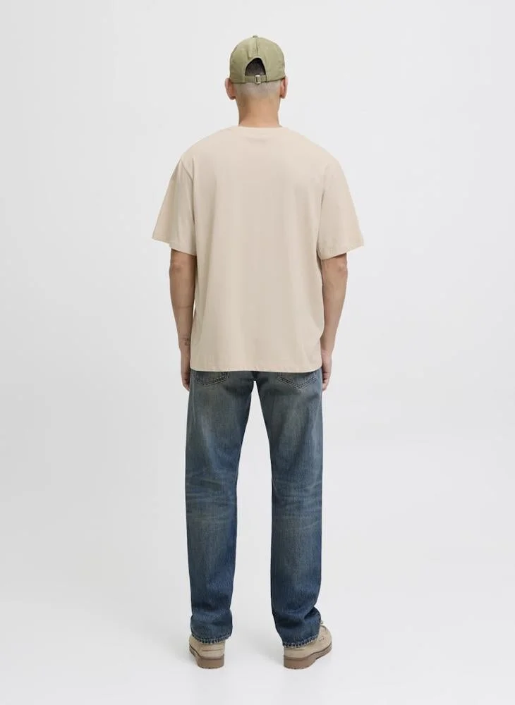 JACK & JONES Text Print Regular Fit T-Shirt