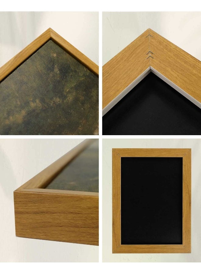 InSimSea Framed Canvas Wall Art Vintage Decor, Monet Flower Garden Painting Prints, Vintage Room Decor, Wall Decor Living Room Bedroom Kitchen Office Room Decor, 8"x10" - Image 5