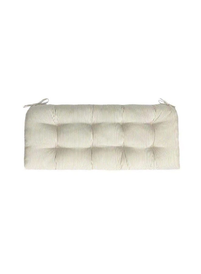 DANUBE HOME Wicker Settee Cushion  | Patio Throw Pillow Summer Spring Garden Farmhouse Décor Outdoor Furniture | Decorative Pillows For Outdoor Seating Chair Sofa Swings Gazebo 56X120X6.5Cm-Beige - Image 1