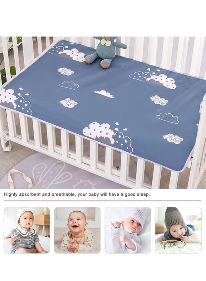 Gonice 70x90cm Baby Waterproof Bed Pad Bed Wetting Pads Washable for Kids Toddler Potty Training Pads Baby Wateproof Pad Mat for Pack n Play/Crib/Mini Crib Reusable Incontinence Underpads for Kids/Adult/Pets - Image 5