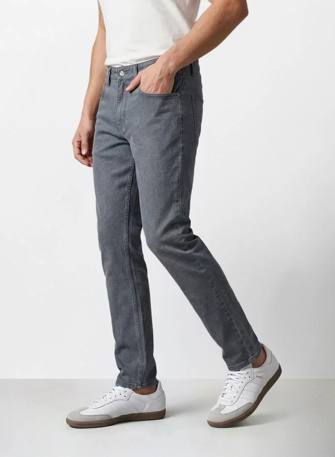 ذا انديان كراج كو Men Slim Fit Solid Jeans