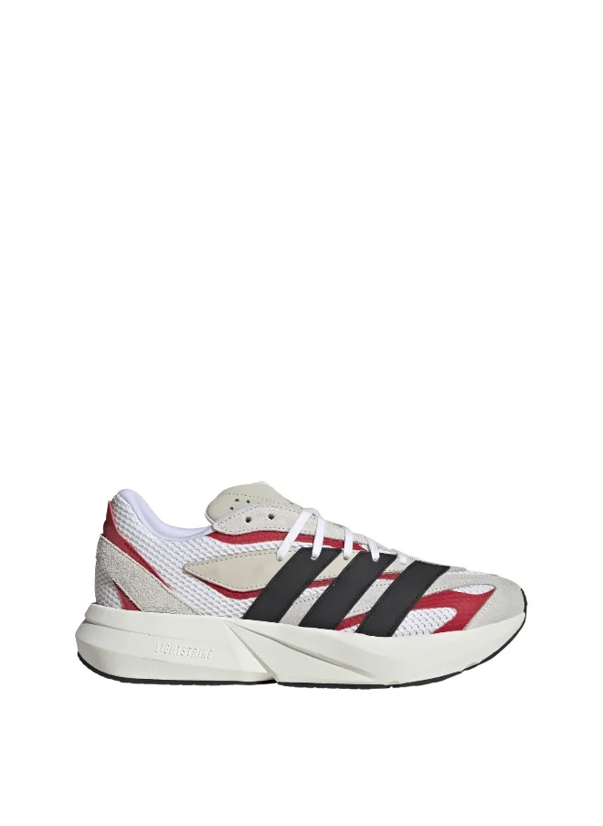 اديداس Adidas Lightblaze White Running Shoes For Men 3.5