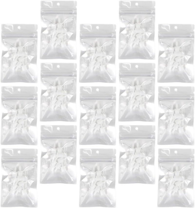 Homoyoyo 100 Pcs Eyelash Glue Bottle Plug Refillable Glue Extender Tips Anti-blocking Replacement Nozzle for Grafting Lash Extensions Home Use - Image 1
