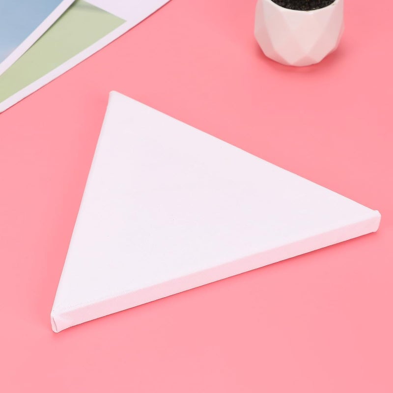 FUOYLOO Irregular Triangle Canvas Panels Cotton Painting Boards for Oil and Acrylic Painting Sturdy Drawing Board Suitable for Students and Hobbyists - Image 2