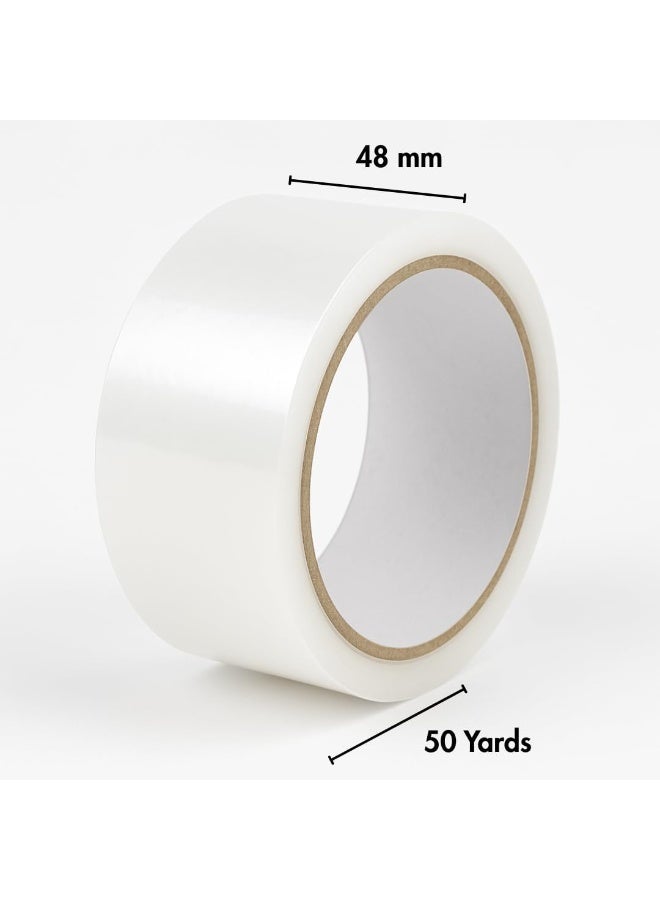 Aoura Grp Clear Packing Tape - 6 Rolls | 48mm x 50 Yards Strong Heavy-Duty Tape for Moving, Box Sealing, Shipping, and Office Use - Image 2