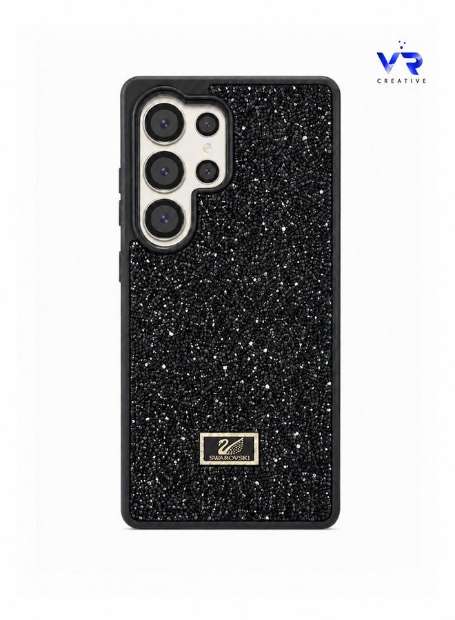 VR CREATIVE Luxury Sparkling Crystal Rhinestone Protective Phone Case Cover for Samsung Galaxy S26 Ultra – Black - Image 1