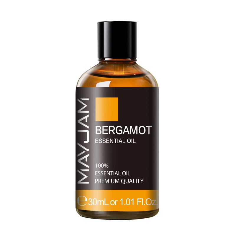 MAYJAM Bergamot Essential Oil 30ml/1.01fl.oz, MAYJAM Premium Bergamot Oils for Diffuser, Soap Making, Candle Making, Long Lasting Scents - Image 1