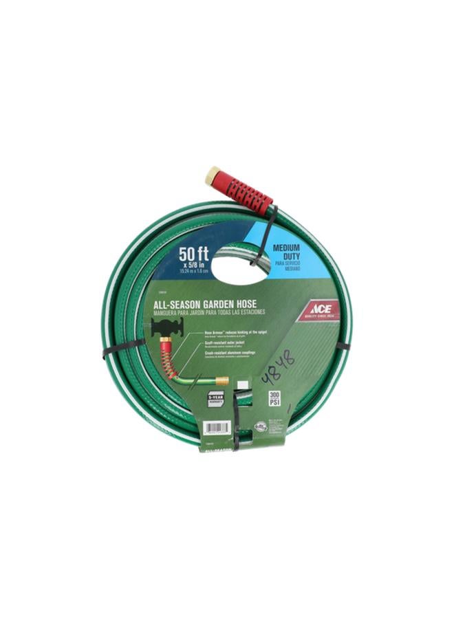 آيس خرطوم حديقة لجميع المواسم باللونين الأخضر والأبيض 50 قدمًا × 5/8 بوصة - Image 1