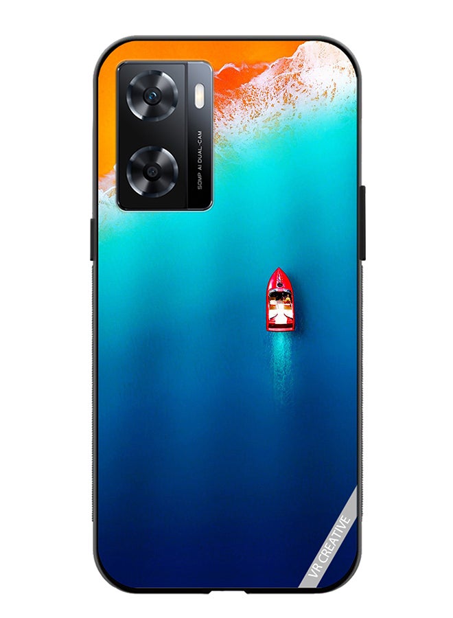 VR CREATIVE Protective Case Cover For Oppo A57/A77s Girl In Butterfly Dress Design Multicolour  - Image 1