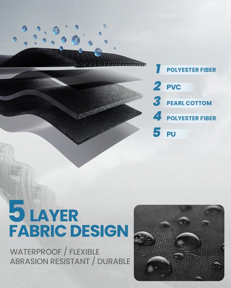 OutdoorMaster Boot Bag, 65L Waterproof Ski Snowboard Boots Air Cushion Shoulder Pad Skiing Gear Bag Travel Backpack for Ski Helmets, Goggles & Accessories Men & Women - Dark Black - Image 4