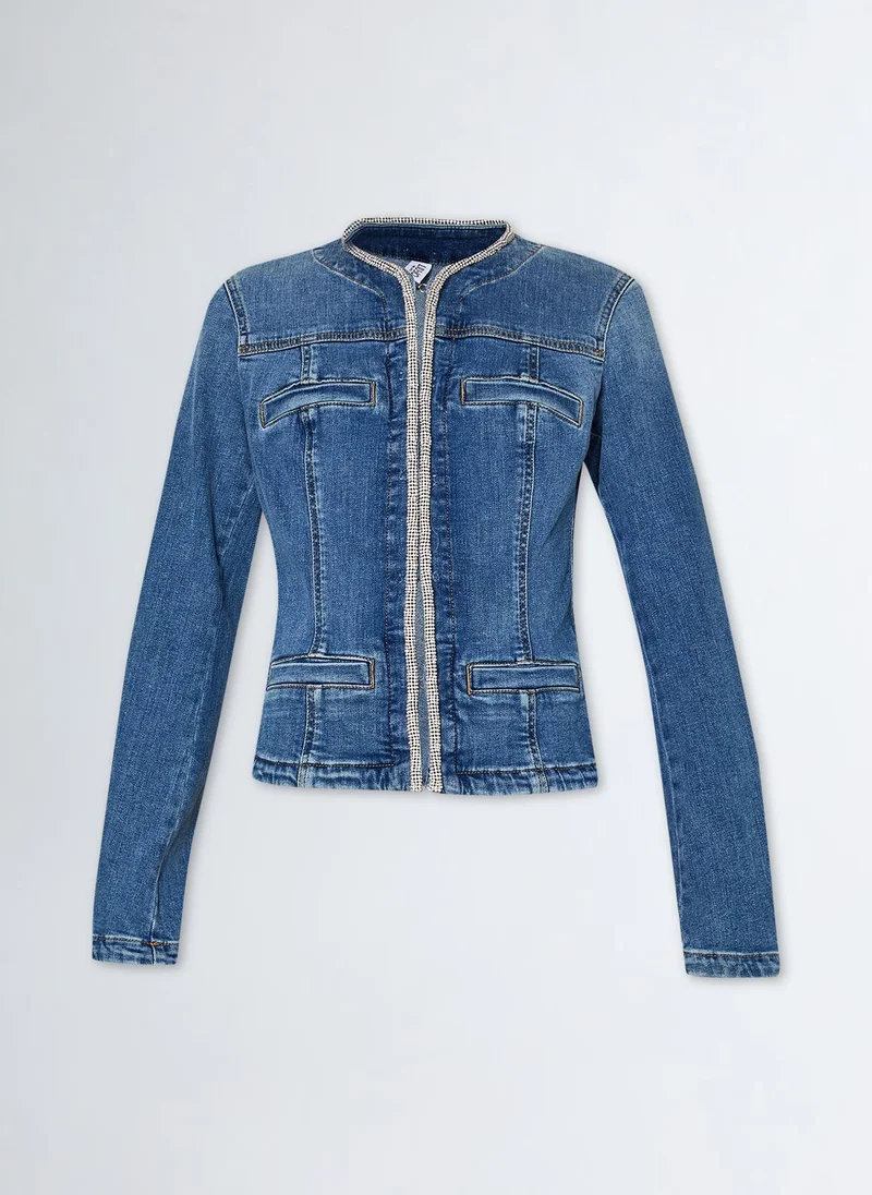 Liu Jo Denim jacket with rhinestones