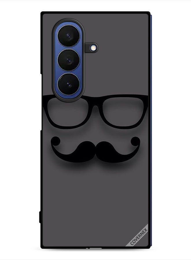 Covernex Samsung Galaxy Z Fold7 Protective Case Cover Glass & Mustache - Image 1