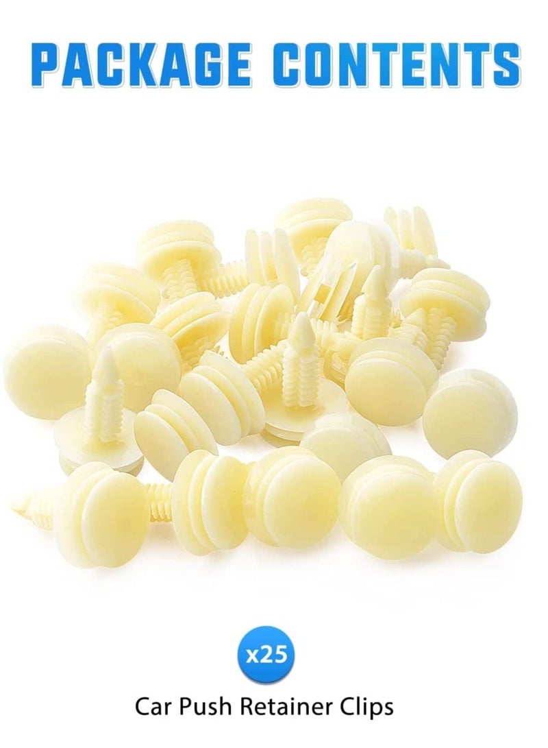 Excefore Door Trim Panel Clips Car Retainers Clips, GM Front Clip Automotive Body Parts Replacement for 10153057 Chevy Buick GMC Jimmy Pontiac Grand Prix 8mm Hole(50Pcs) - Image 2