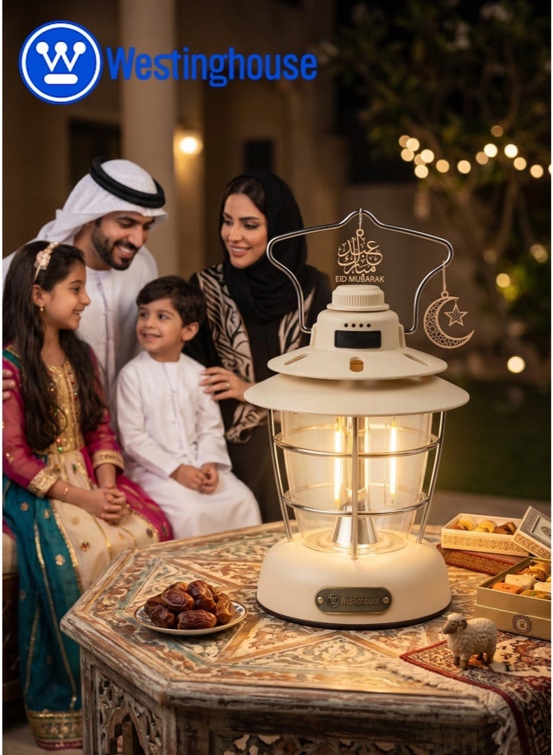 ويستنجهاوس مصباح التخييم القابل لإعادة الشحن Westinghouse WF241-CB – مصباح LED على الطراز القديم مع شحن USB، ضوء دافئ قابل للتعتيم، وقت تشغيل طويل، مصباح محمول مقاوم للماء للتخييم والمشي لمسافات طويلة وحالات الطوارئ والمغامرات في الهواء الطلق - Image 5