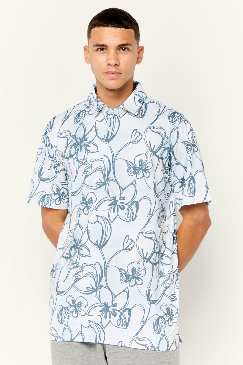 PUMA تي شيرت بولو قصير الأكمام للرجال، ملابس رياضية، في الهواء الطلق، متعدد الألوان - Image 1